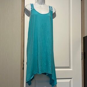 Elegant Blue Sleeveless coverup